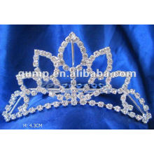 Rhinestone boda tiara peine (GWST12-033)